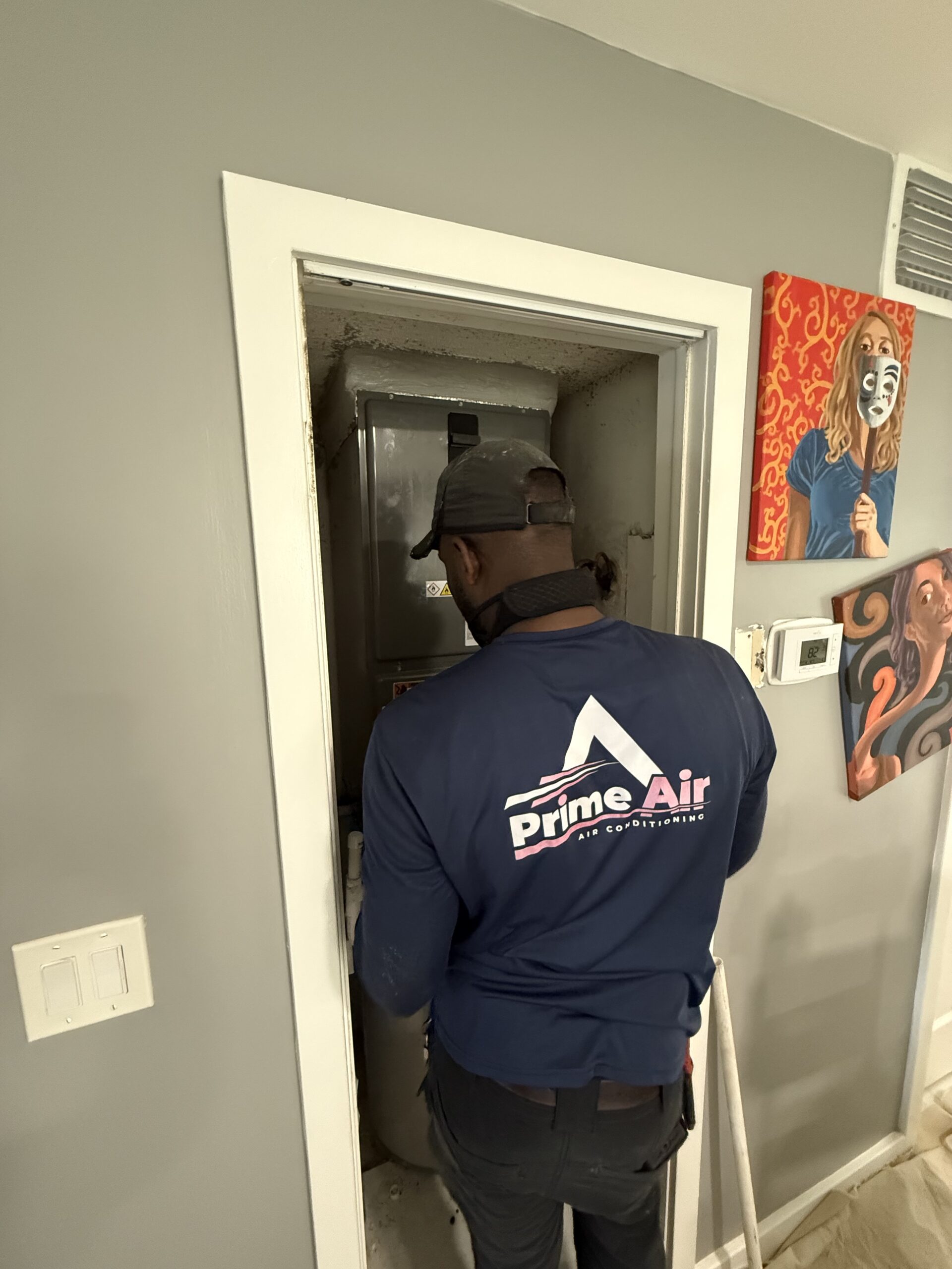 Prime Air HVAC technicians on the job — licensed AC repair and installation team Boca Raton FL